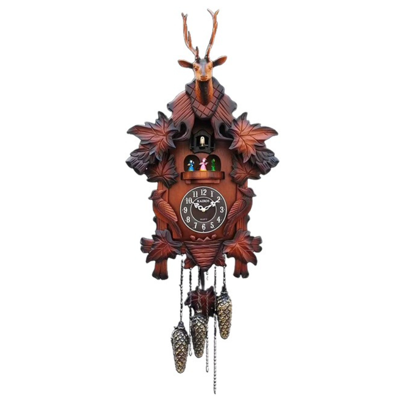 Luxury Lifestyle Living - Cuckoo Wall CLOCK นาฬิกาไม้ห้องนั่งเล่นลูกตุ้มนาฬิกาหรูหรานาฬิกาขนาดใหญ่ห้องนอน Wall Art