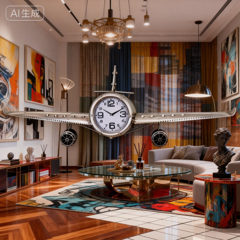 นาฬิกาแขวนผนังห้องนั่งเล่นแบบเ - Luxury Lifestyle Living บทวิจารณ์และราคา